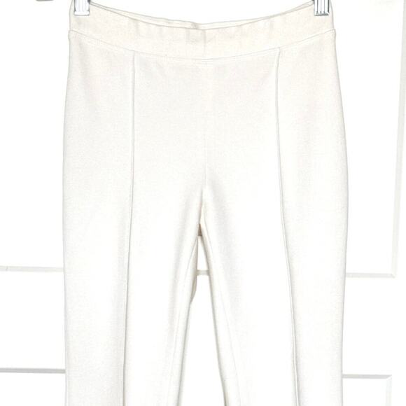 Rosetta Getty Pull-On Cropped Flare Pants Womens Size XS in Cream - Picture 8 of 12